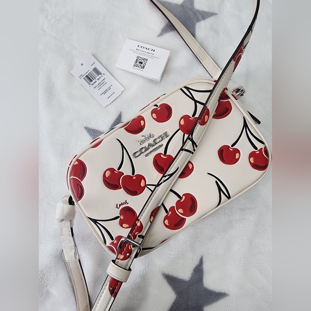 Coach Mini Jamie Camera Bag With Cherry Print - Picture 6 of 11